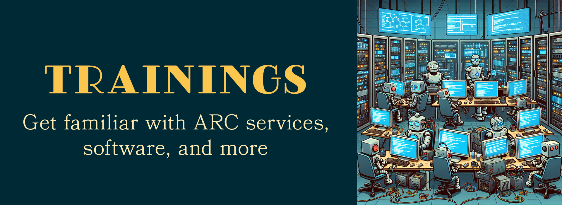 Trainings: Get familiar with ARC services, software, and more