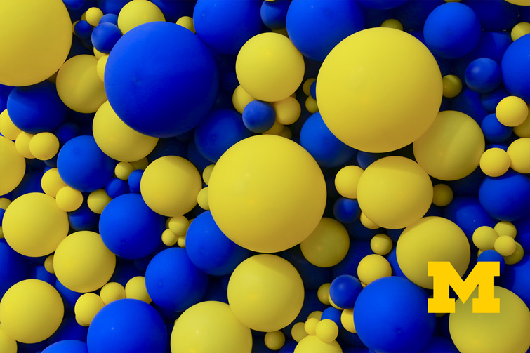 Maize & Blue Bubbles